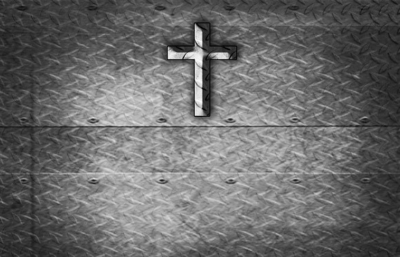 metal with crosscopy